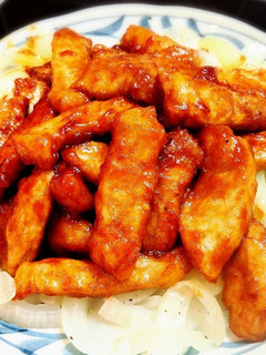 豚カツ肉で♪簡単ポークチャップ^^♡-レシピのメイン写真