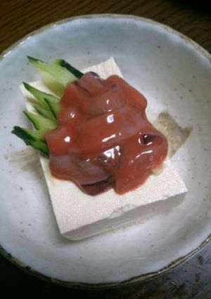 簡単！冷奴にアレンジ☆イカの塩辛冷奴-レシピのメイン写真