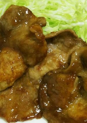 片栗粉で柔らかい♪甘くない生姜焼き-レシピのメイン写真
