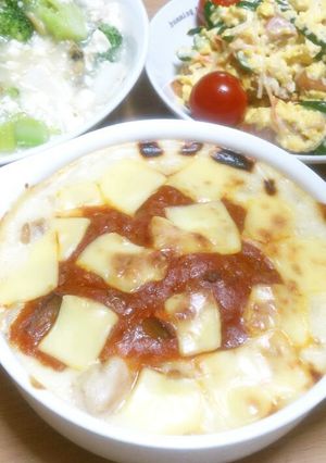 ホワイトミートソースのポテトグラタン♡-レシピのメイン写真