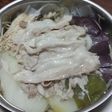 たっぷり野菜と豚肉の蒸しサラダ