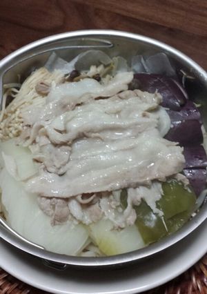 たっぷり野菜と豚肉の蒸しサラダ-レシピのメイン写真