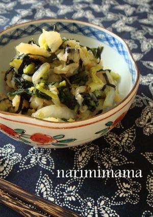 白菜とチンゲン菜の磯和え-レシピのメイン写真