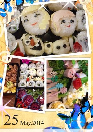 アナと雪の女王キャラ弁-レシピのメイン写真