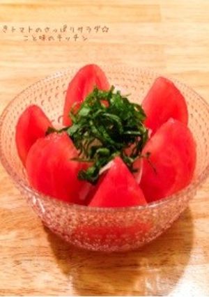 湯むきトマトのさっぱりサラダ☆-レシピのメイン写真