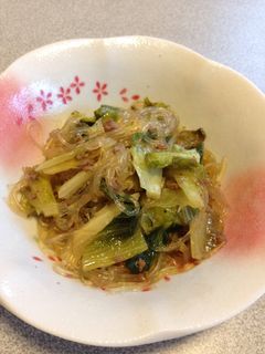 レタスとひき肉の春雨炒め-レシピのメイン写真