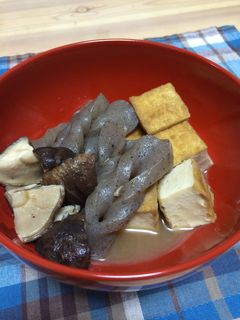 厚揚げとこんにゃくの煮物-レシピのメイン写真