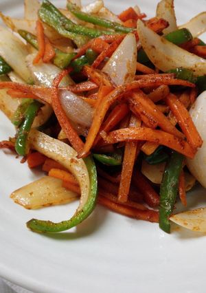 カレー風味の野菜炒め-レシピのメイン写真