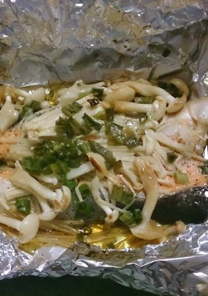 鮭ときのこのホイル焼き-レシピのメイン写真