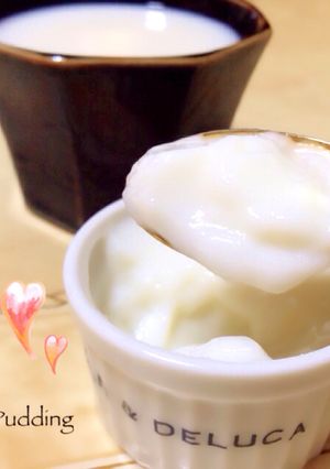 材料3つ！とろける♡ご褒美ミルクプリン-レシピのメイン写真