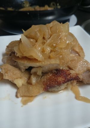 鶏の玉ねぎタップリのせ♪-レシピのメイン写真
