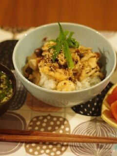 ささみの梅しそ丼-レシピのメイン写真