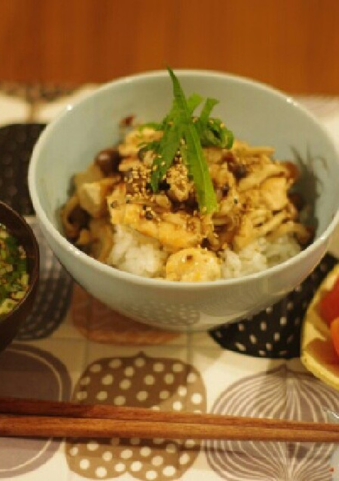 ささみの梅しそ丼-レシピのメイン写真