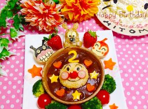 アンパンマンの2歳バースデープレート♬-レシピのメイン写真