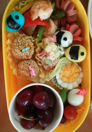 キャラ弁トッキュウジャーおかず-レシピのメイン写真