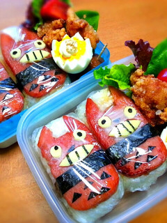 スパムでとなりのトトロ♪♪♪キャラ弁-レシピのメイン写真