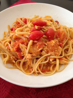 旨旨トマトとツナの和風パスタ-レシピのメイン写真