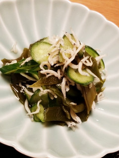 茎わかめと胡瓜とじゃこの酢の物☆-レシピのメイン写真