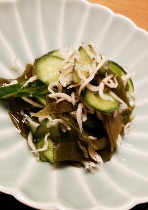 茎わかめと胡瓜とじゃこの酢の物☆-レシピのメイン写真