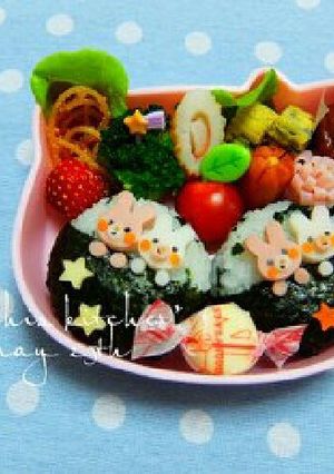 幼稚園 お弁当 キャラ弁♡ちびうさぎ-レシピのメイン写真