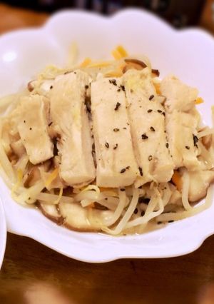 とり肉のレンジ蒸し-レシピのメイン写真