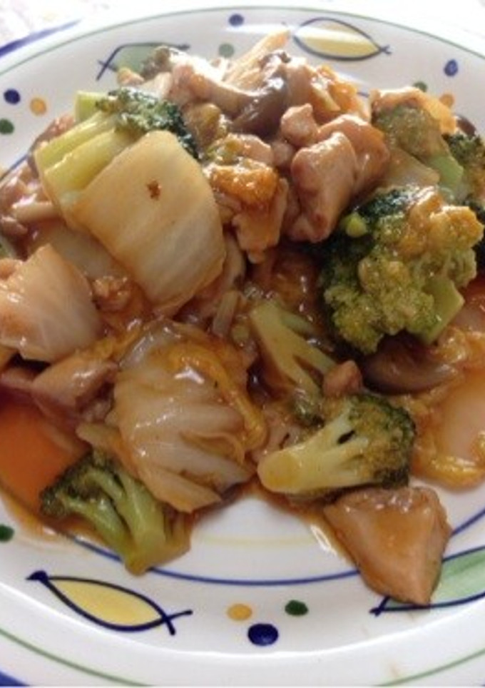 旨い☆鶏肉と残り野菜のケチャップ炒め！-レシピのメイン写真
