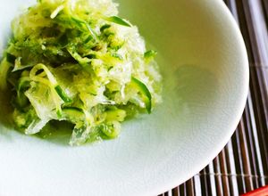 寒天と胡瓜の爽やか緑甘酢和え-レシピのメイン写真