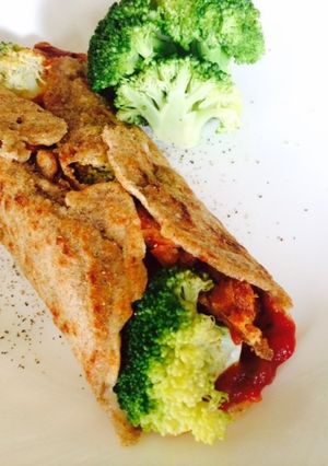 余り肉と余り野菜で★ライ麦粉のクレープ-レシピのメイン写真