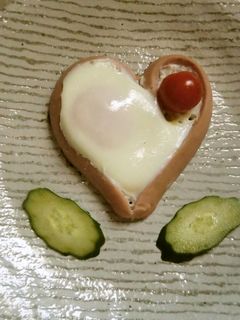 簡単!ハート❤な目玉焼き-レシピのメイン写真