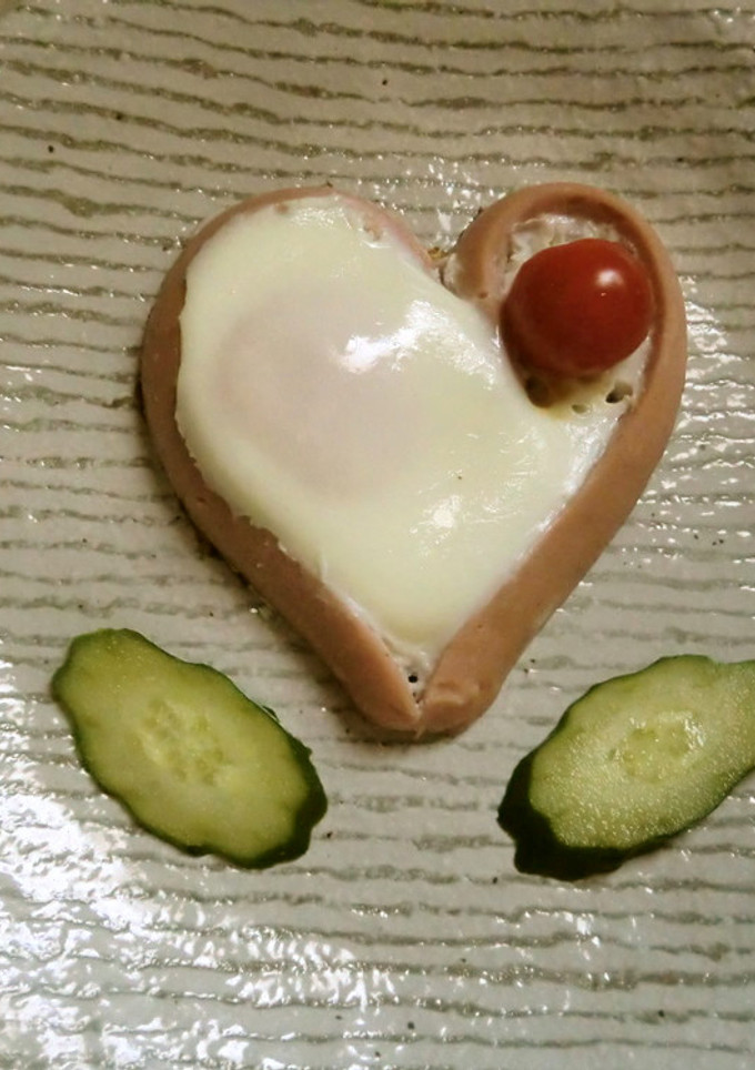 簡単！ハート❤な目玉焼き-レシピのメイン写真