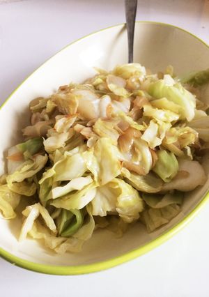 即席！アンチョビ・ガーリック野菜炒め！-レシピのメイン写真