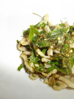 鶏皮の酢の物、青シソ入り-レシピのメイン写真