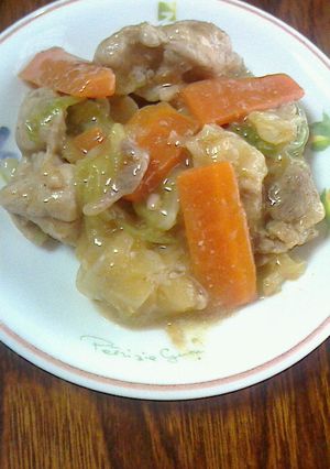 キャベツとニンジンと豚肉のしょうが炒め-レシピのメイン写真