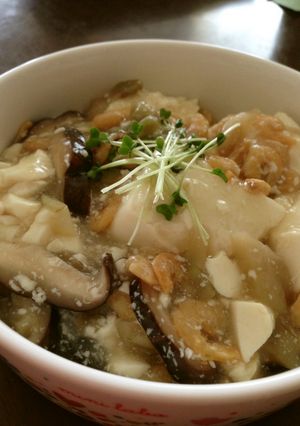 簡単よ♪干し椎茸と干しエビのとろとろ豆腐-レシピのメイン写真