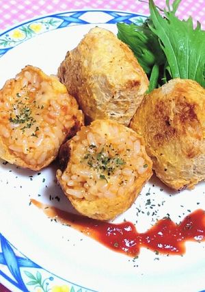 揚げない簡単詰めるだけ ライスコロッケ風-レシピのメイン写真