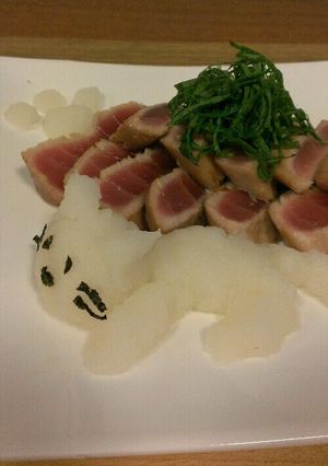 マグロのたたき♪大根おろし添え-レシピのメイン写真