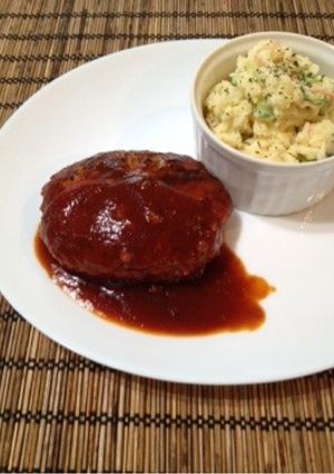 トマト煮込みハンバーグ-レシピのメイン写真