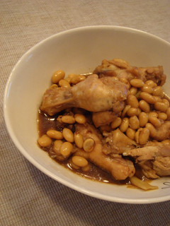 大豆と鶏肉のしょうゆ煮-レシピのメイン写真