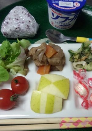 簡単プレート朝ごはん1-レシピのメイン写真