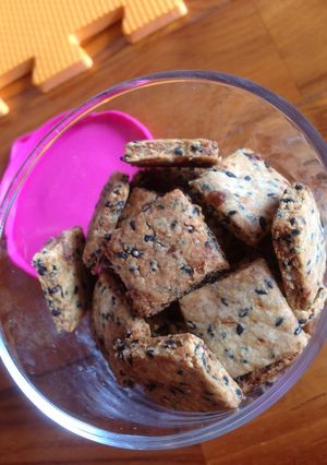 黒ごまとコーンミールクッキー☆-レシピのメイン写真