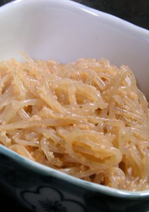 低カロリー！！糸こんにゃくの明太パスタ風-レシピのメイン写真