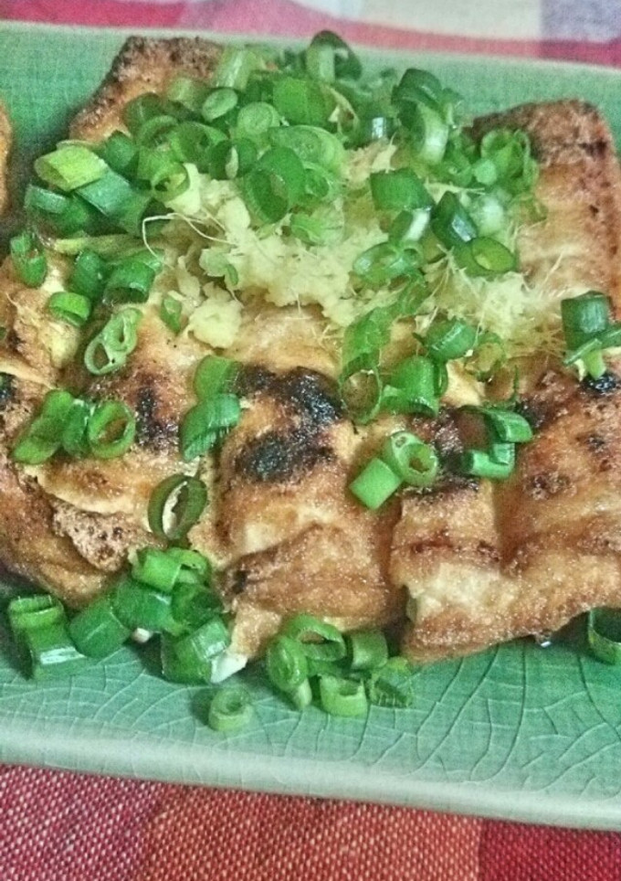 厚揚げ焼き(ｼﾝﾌﾟﾙﾊﾞｰｼﾞｮﾝ)-レシピのメイン写真