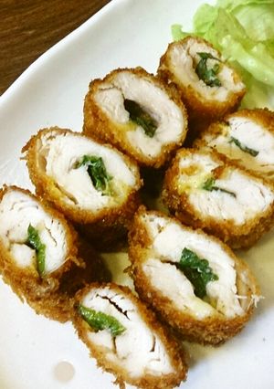 お弁当にも！大葉とチーズのササミカツ-レシピのメイン写真