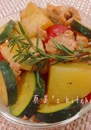 鶏肉と野菜のハーブ焼き-レシピのメイン写真