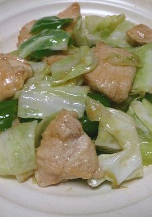 鶏むね肉とキャベツの甘味噌炒め-レシピのメイン写真