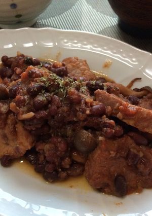 産前産後の浮腫み対策！豚肉の小豆煮込み-レシピのメイン写真