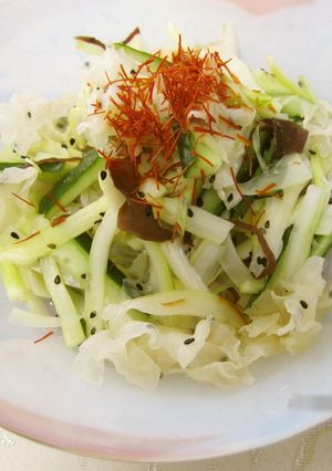きゅうり、セロリ、きくらげの酢の物-レシピのメイン写真