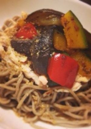 夏野菜の冷やしゴマだれそば-レシピのメイン写真