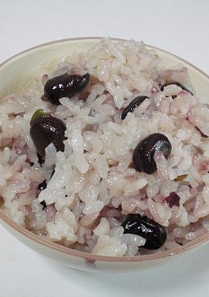 赤いそら豆ごはん-レシピのメイン写真