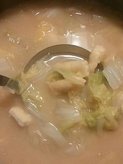 白菜と油揚げのすりごま味噌汁-レシピのメイン写真